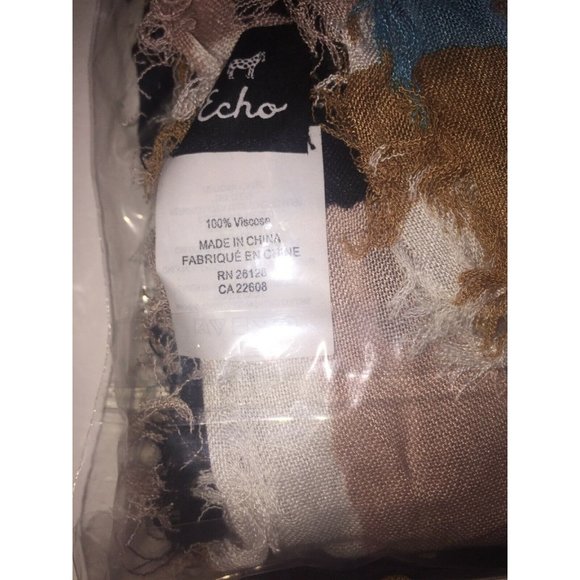 Echo Painted Plaid Wrap, Retail $48.00 - Picture 6 of 6